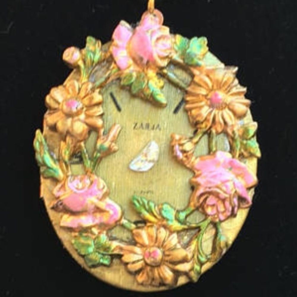 💐Steampunk Floral Locket Handmade
